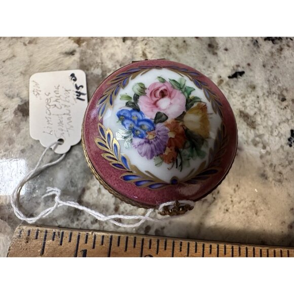 VTG Limoges Bein 1a La Mein Hand Painted Limited Edition Trinket Ring Pill Box - Picture 14 of 14